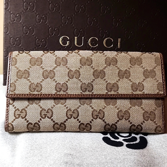 Authentic Gucci Monogram Canvas Wallet - Picture 2 of 5